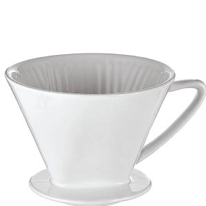 فلتر قهوة سيراميك من سيليو - أبيض - مقاس 4